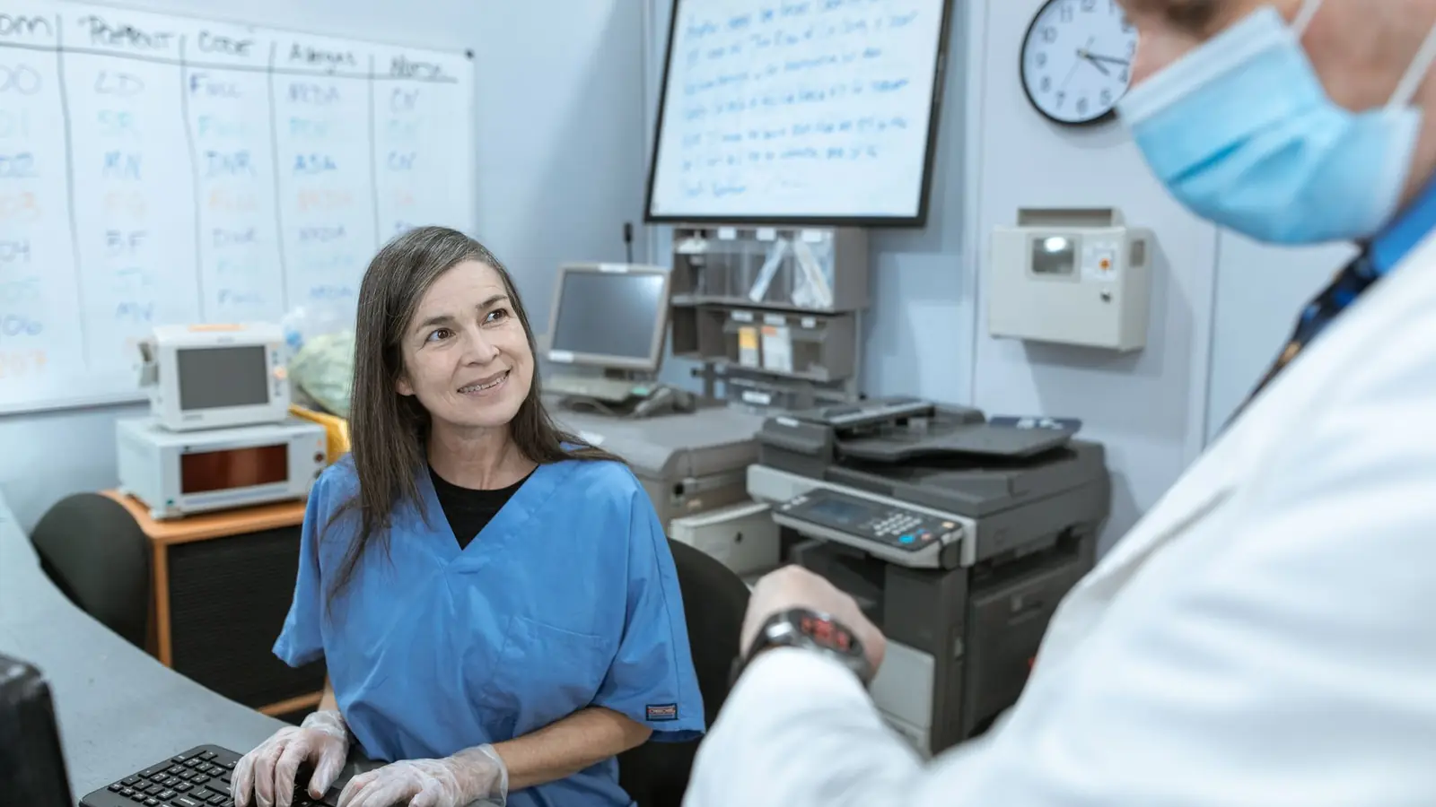 Healthcare team at work